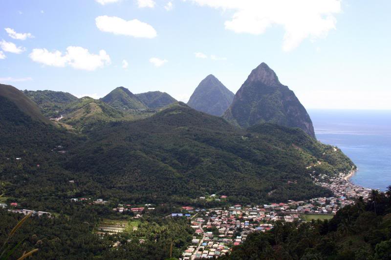 Soufriere and the Pitons - St Lucia 3019