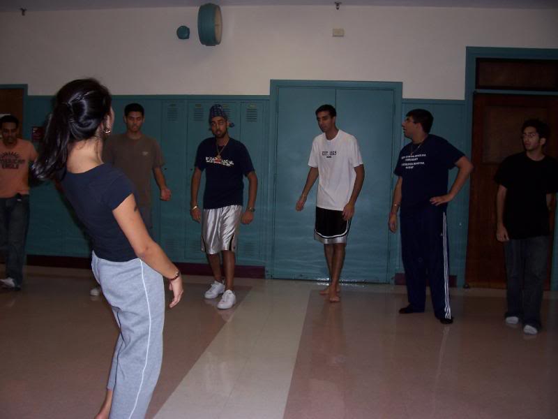 urvi trying to teach the guys