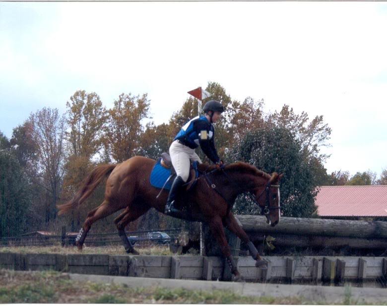 2nd element of water jump, the bank into the water. Go...