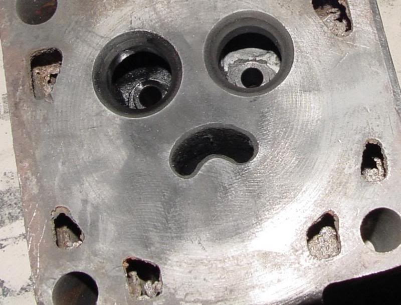 Cooling galley obstructions---