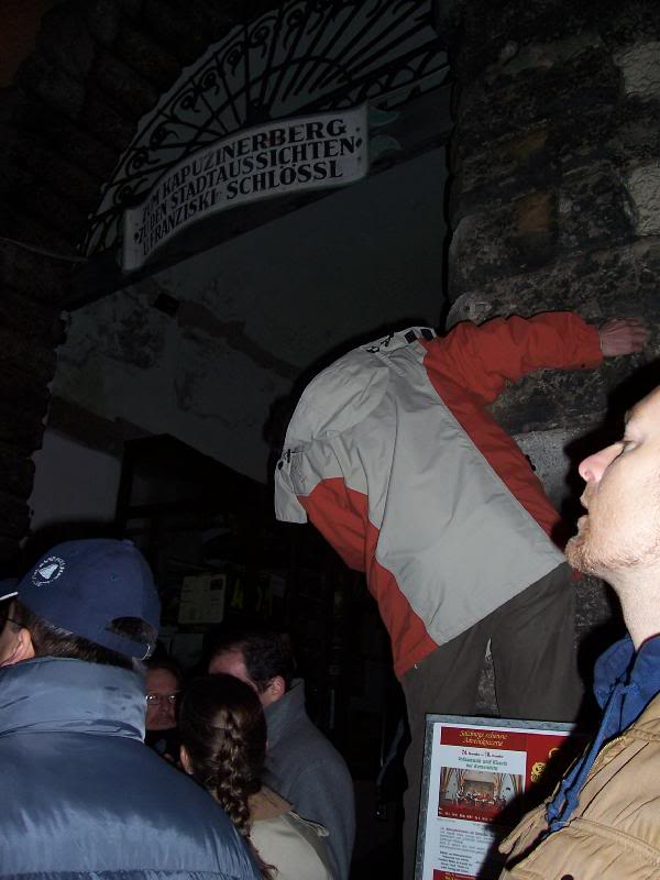 People were climbing up the walls to get better views