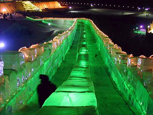 Great Wall of China Ice Slide
