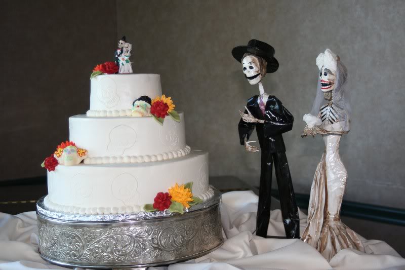 Day of the Dead wedding cake 1