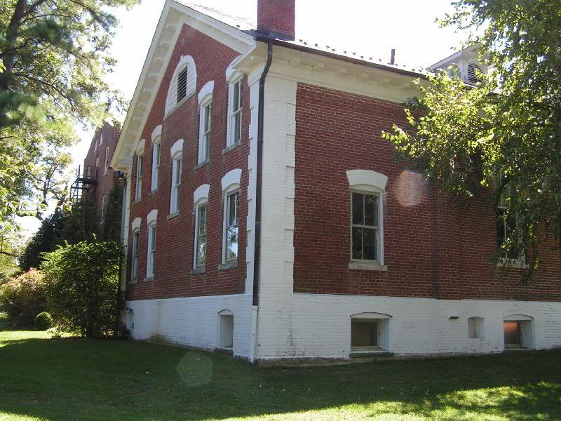 building facing beach