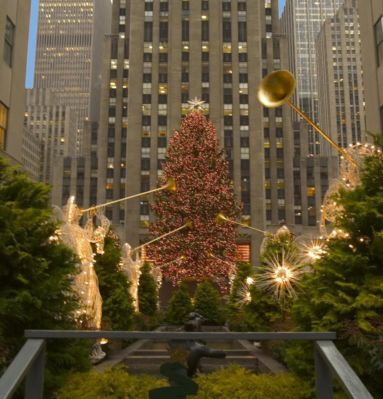Rockefeller Center Christmas Tree with angels