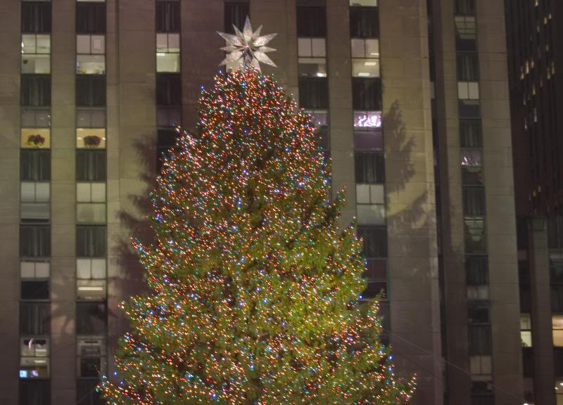 Top of Rockefeller Center Christmas tree