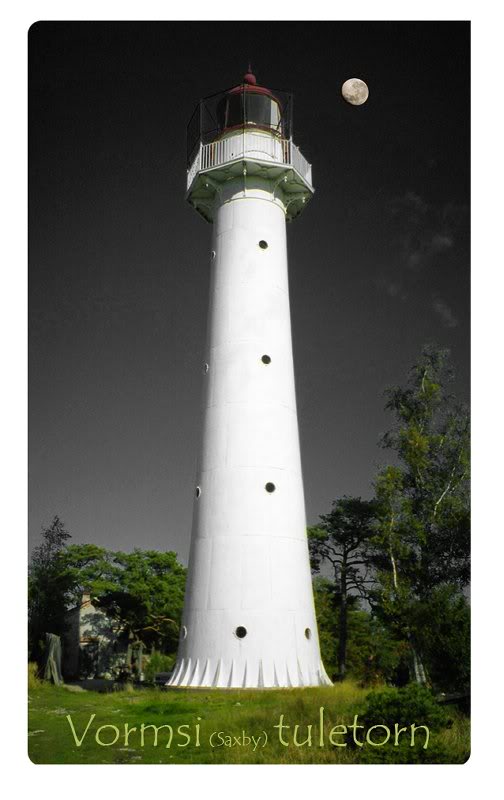 Vormsi (Saxby) lighthouse. Vormsi island 2004