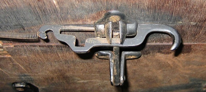 1879 White VS I -- Cast Iron Table Latch