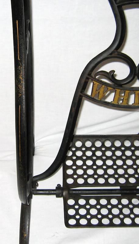 1879 White VS I Treadle Stand Decals