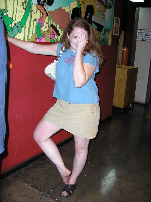 Melissa, after she fell off the stage, and before her s...