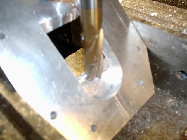 Closeup uf the bevel cut.