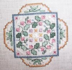 English Cottage Sampler Ornament