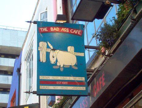 The Bad @55 Cafe Sign