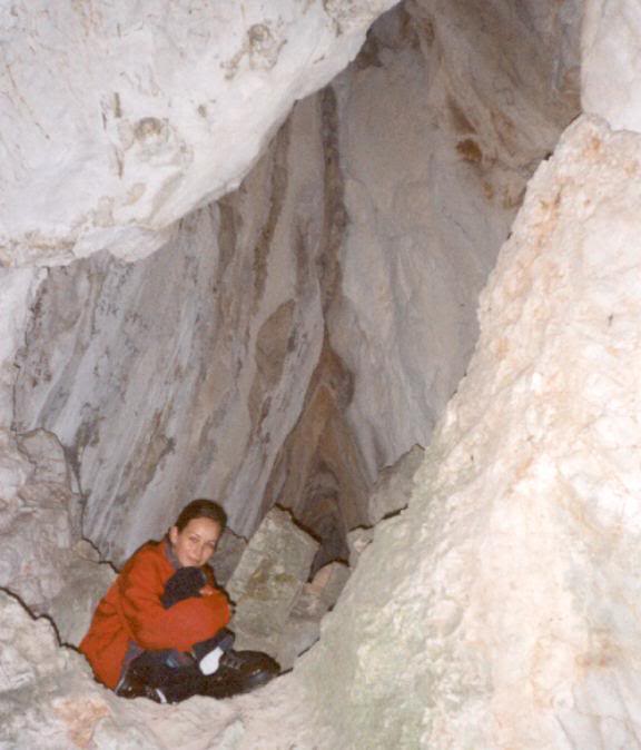The cave - girl in Javornik canyon