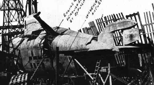 Wreck of U-795 after the war