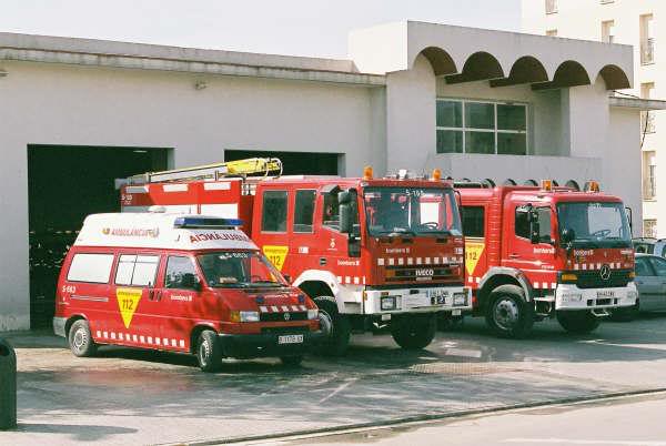 SITGES FIRE STATION AND HIS VEHICLES