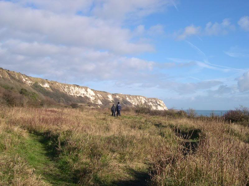 Walking over the scrubland