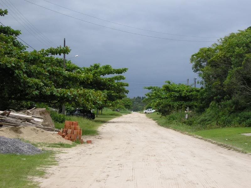 Street in Barra do Sai Beach, Itapoa, Santa Catarina, B...