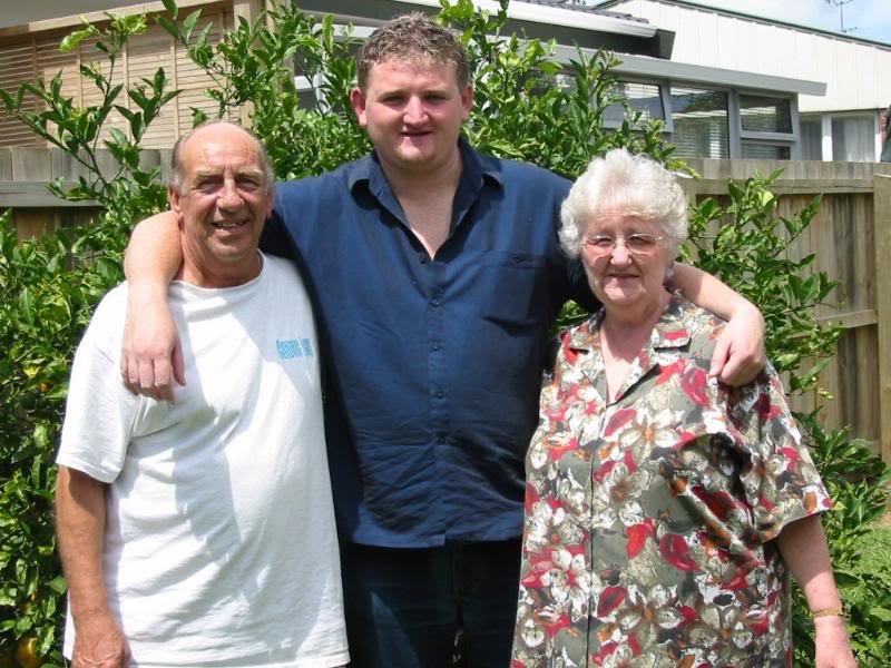 Dad, Frazier and Mum at Dad's 70th birthday