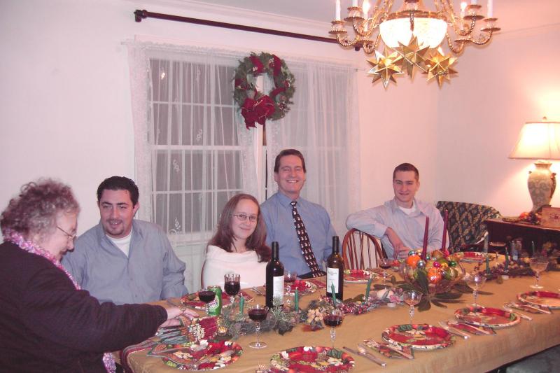 Muttie, Brett, Melissa, Jerry, and Michael ready for Ch...