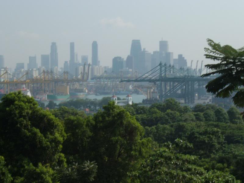 Singapore Skyline from Monorail