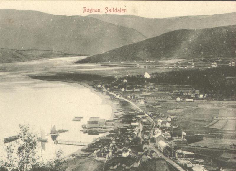 Rognan like etter �rhundreskiftet , men f�r brannen i 19...