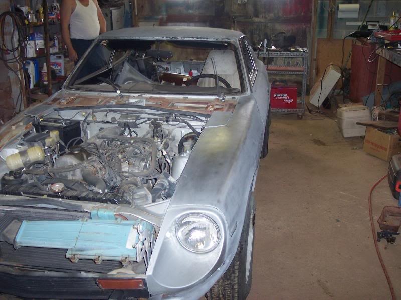 At the painters shop, hood off, fenders coming off