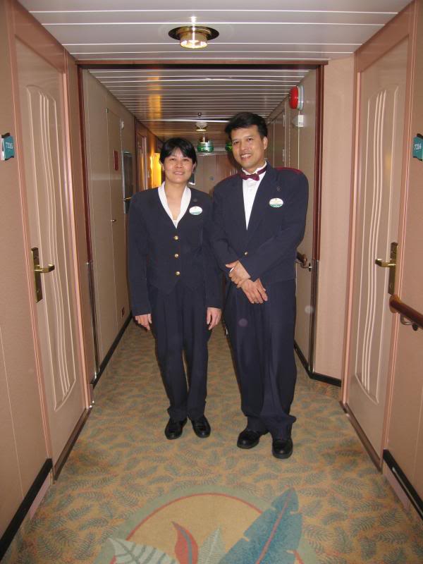 Pat & Mai Our Cabin Attendants