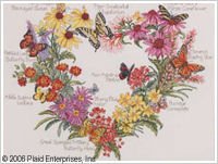 butterfly wreath by bucilla