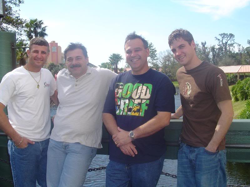 My cousin Chris, pops, uncle Charlie, and Shaun