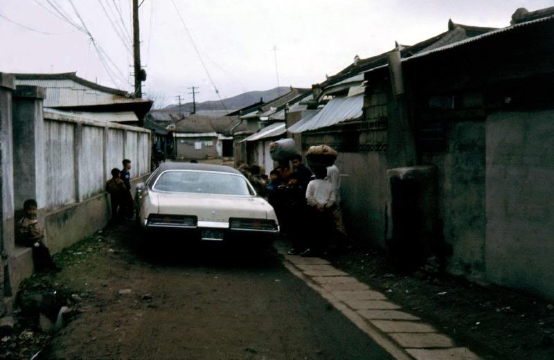 car in alley