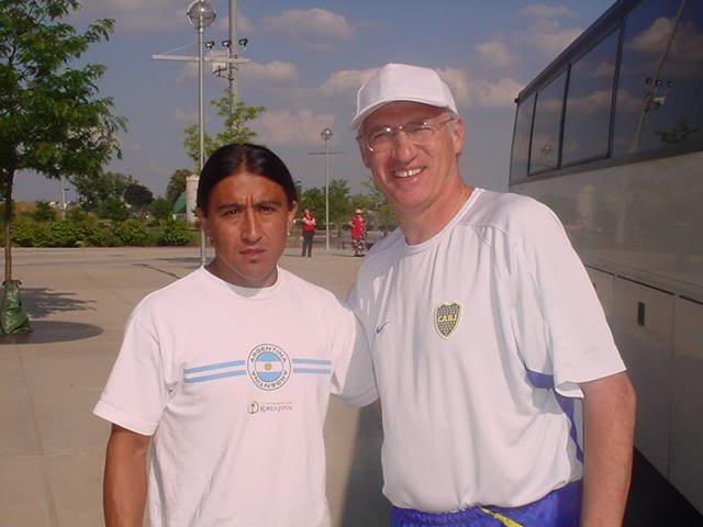 With Carlos Bianchi, Coach of Boca Juniors (Argentina)
