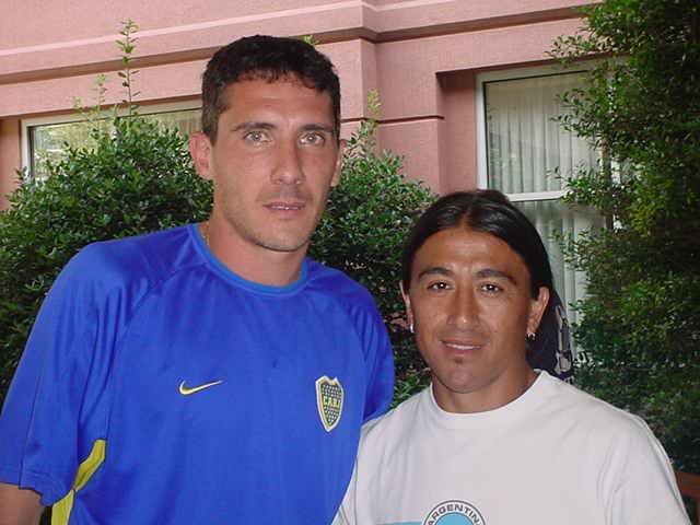 With Diego Cagna, Player of Boca Juniors (Argentina)