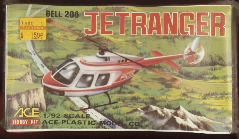 ACE HOBBY KIT: 1/92 Bell 206 Jet Ranger Helicopter