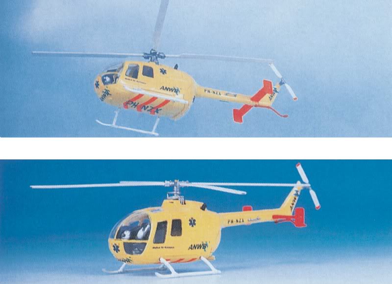 ROCO Bolkow ANWB Ambulance 1/87 heli