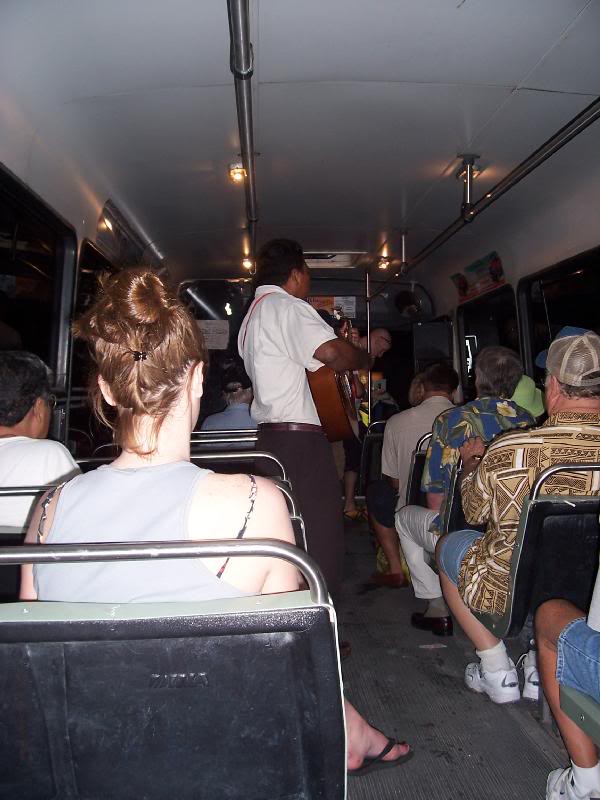 entertainment on the buses