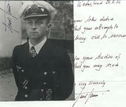 U-boat Commander Ernst Bauer Knights Cross.