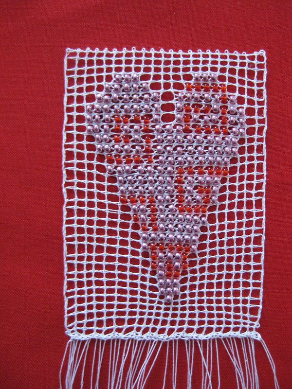 Beaded Lace Heart