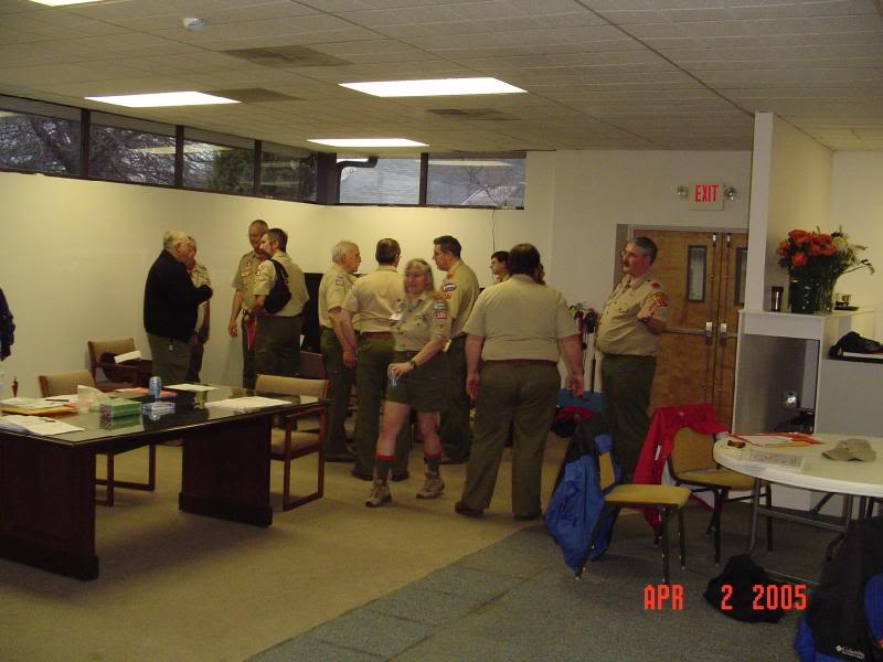 Archery 'D' Staff at 2005 Subcamp 5 Staff Meeting