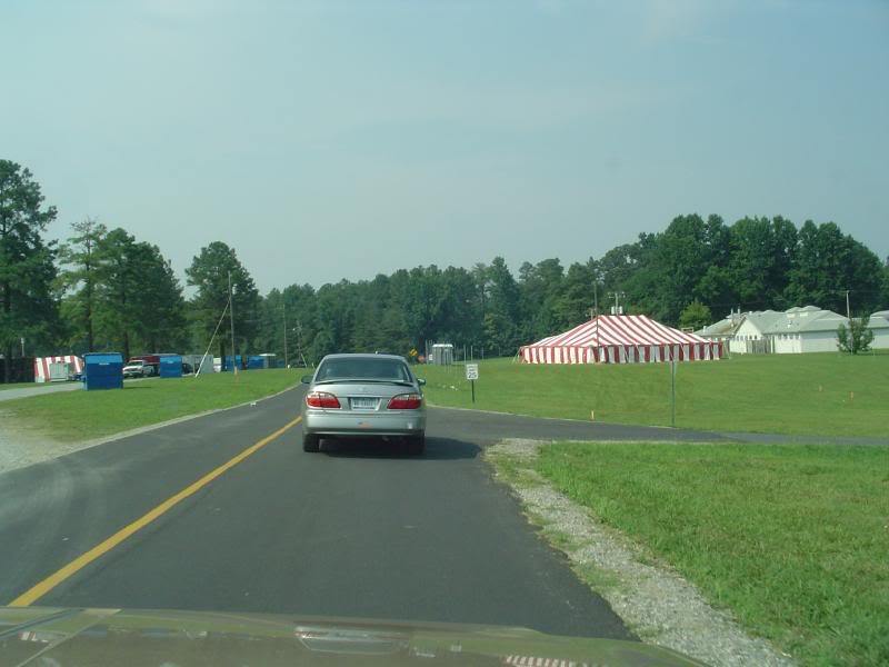 Driving up Lee Drive at the Hill