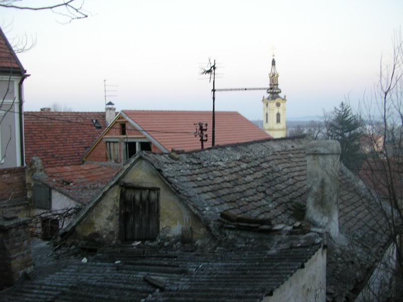 Houses on the Gardos hill (under the Millenium tower)