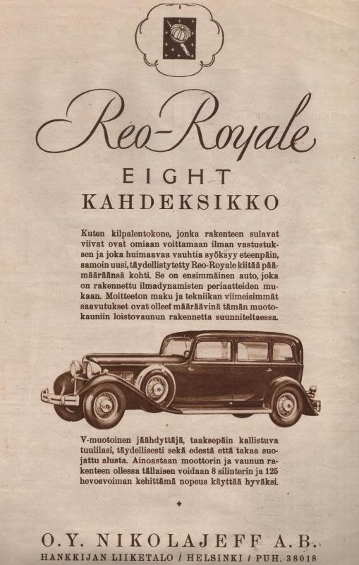 Reo Royale Eight, 1931