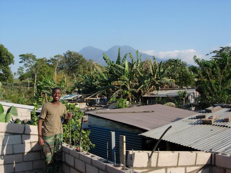 Jon and view from top of house