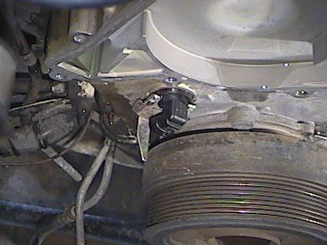 Cam Sensor Location with water pump removed