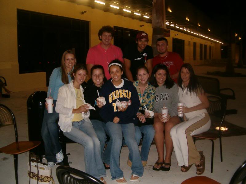 Tess, Brett, Rob, Pat andrea, me, Brittany, Melanie, Sa...