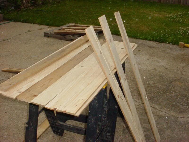 Laying out the planks