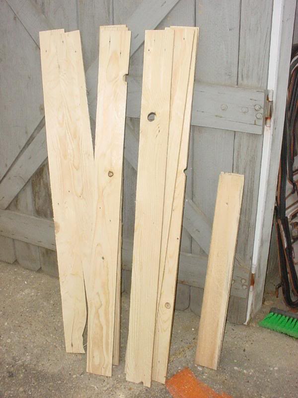 Planks ready for forming