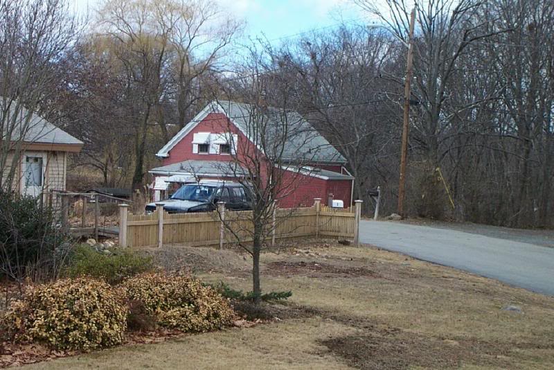 Looking northeast down our hill