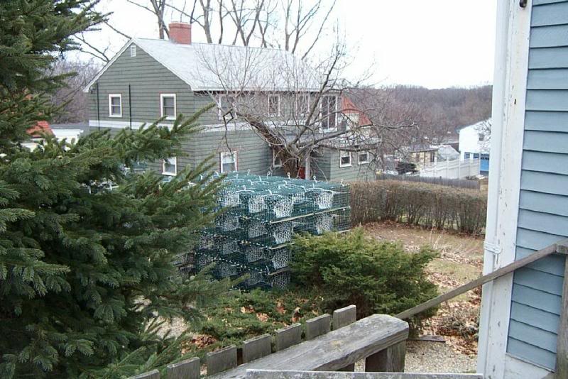 Rear view from the side deck