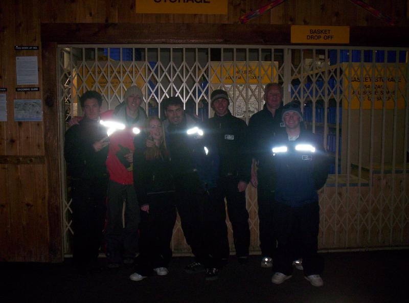 some of the ski storage crew